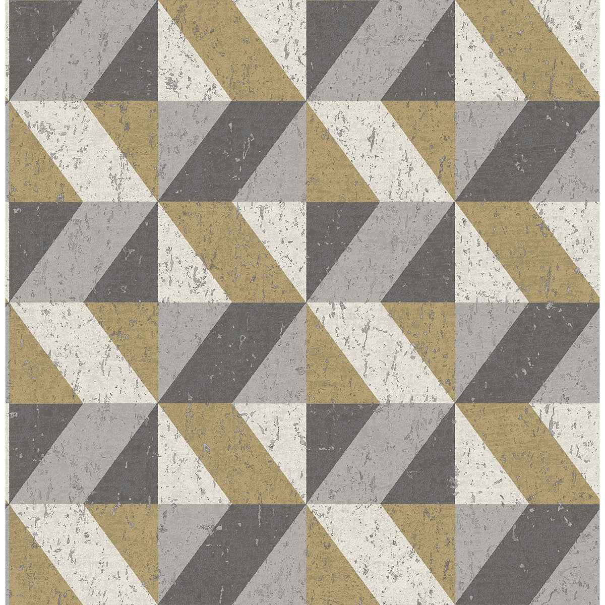 Cerium Moss Concrete Geometric Wallpaper - York Wallcoverings - 2896-25311 - York Wallcoverings Wallpaper