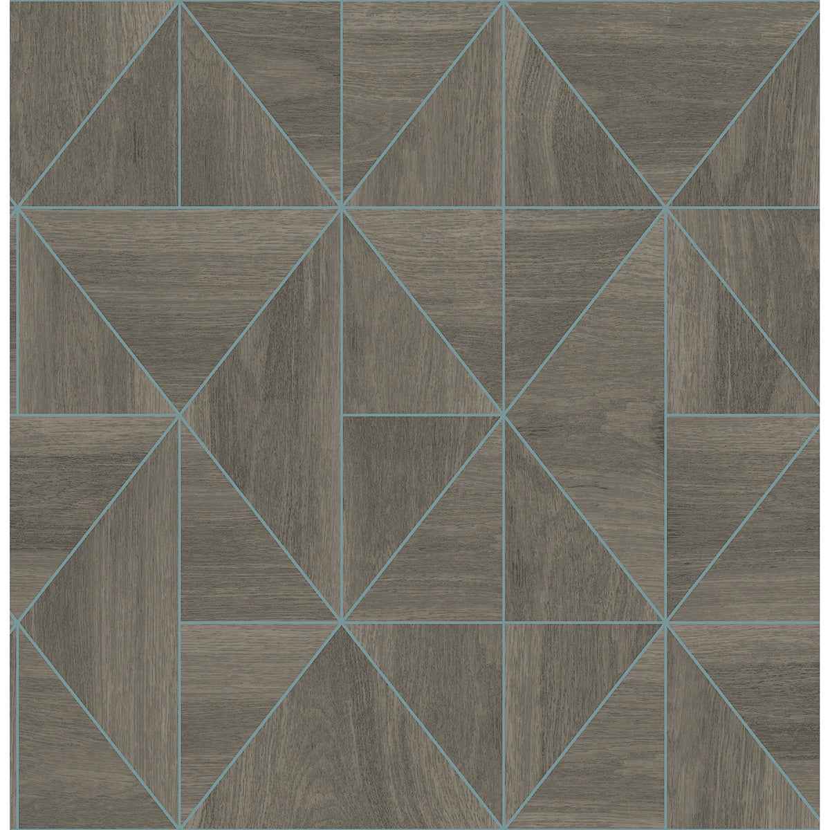 Cheverny Brown Wood Tile Wallpaper - York Wallcoverings - 2896-25322 - York Wallcoverings Wallpaper