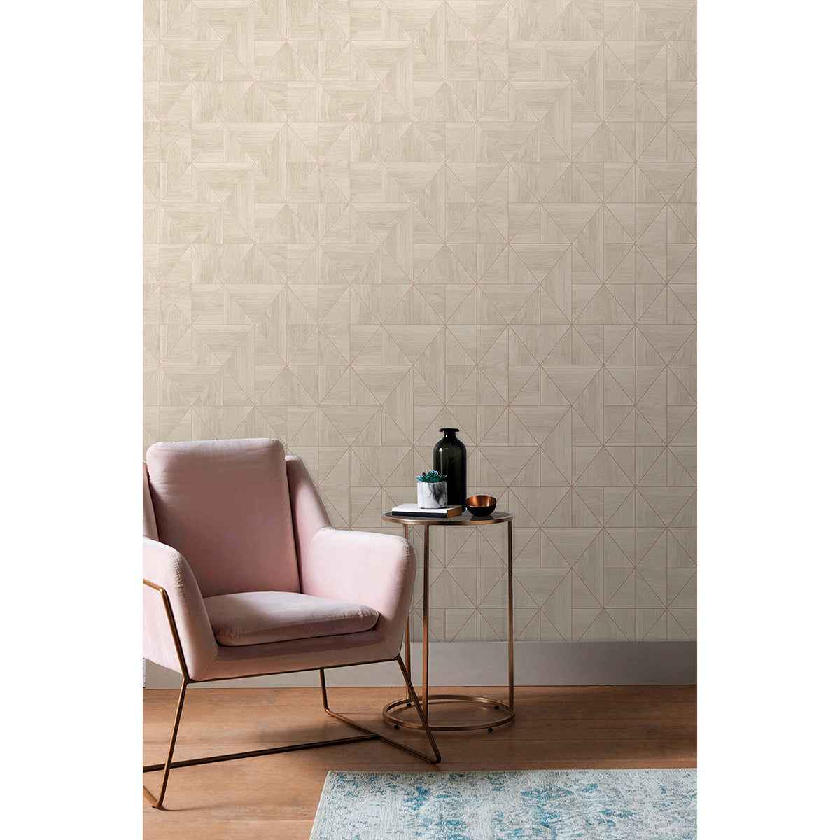Cheverny Grey Wood Tile Wallpaper - York Wallcoverings - 2896-25324 - York Wallcoverings Wallpaper