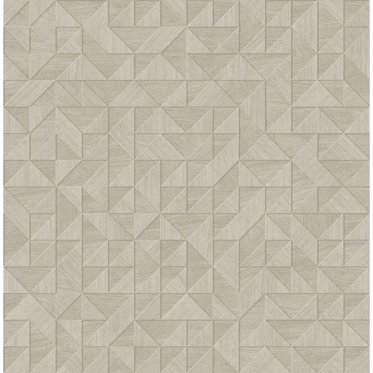 Gallerie Grey Triangle Geometric Wallpaper - York Wallcoverings - 2896-25329