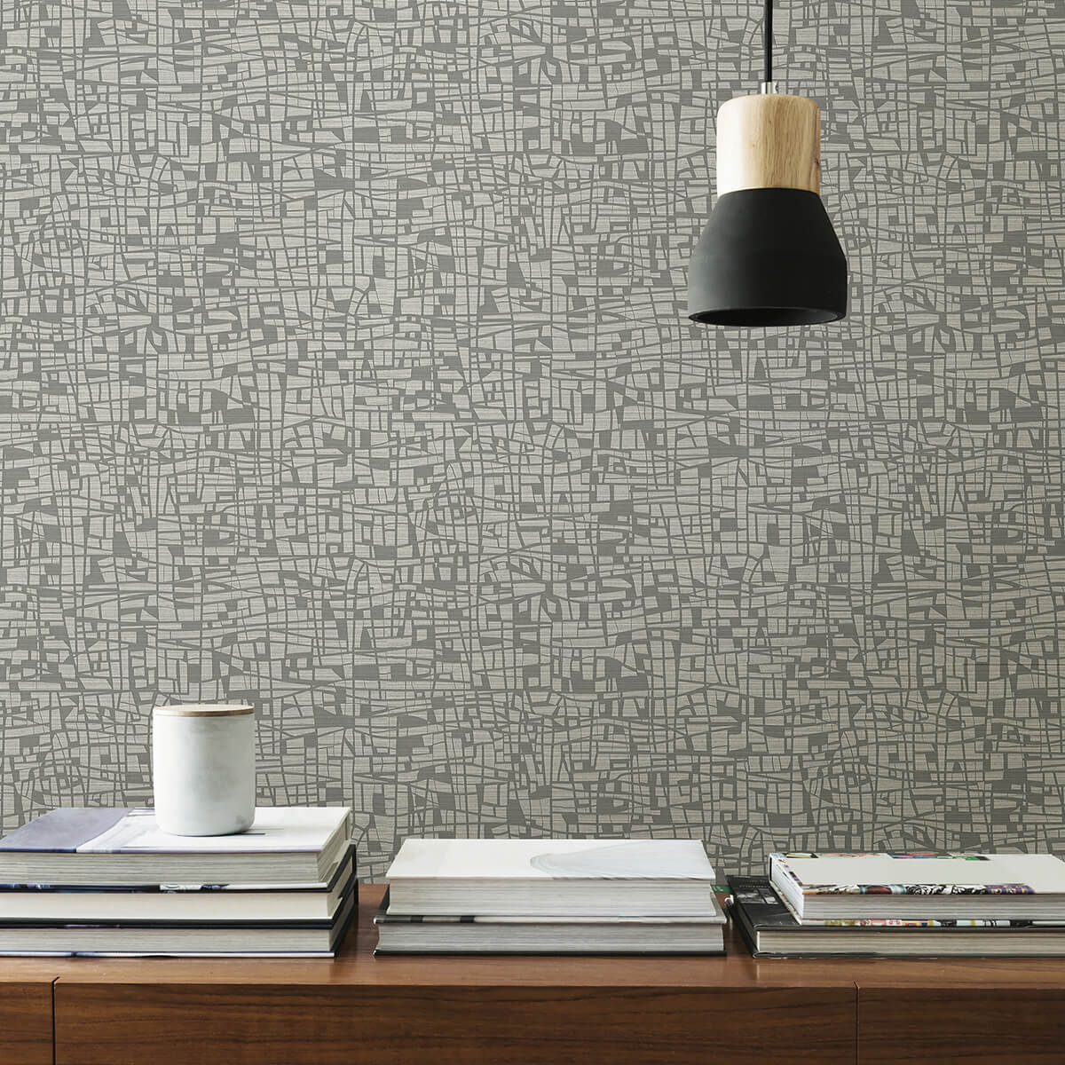tiffany-grey-abstract-geometric-wallpaper-york-wallcoverings-2945-1115 - York Wallcoverings Wallpaper