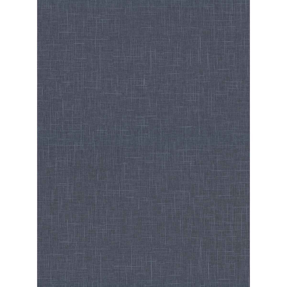Linville Navy Faux Linen Wallpaper - York Wallcoverings - 2945-1137 - York Wallcoverings Wallpaper