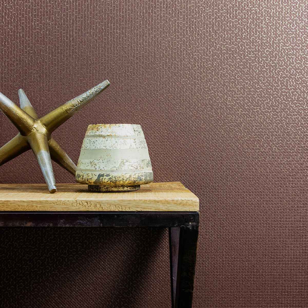 Acute Maroon Geometric Wallpaper - York Wallcoverings - 2945-1149 - York Wallcoverings Wallpaper