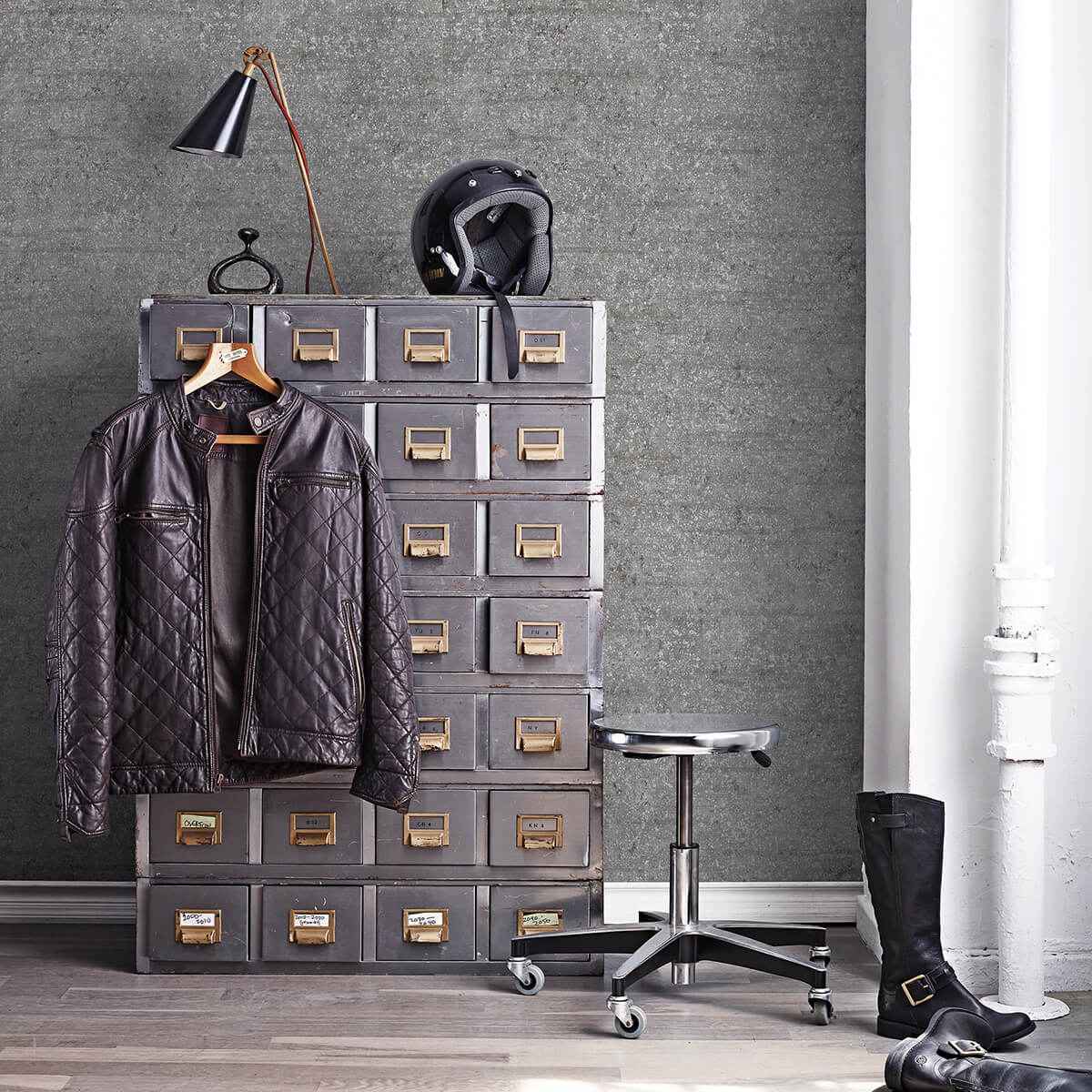 Travertine Dark Grey Patina Texture Wallpaper - York Wallcoverings - 2945-2770 - York Wallcoverings Wallpaper