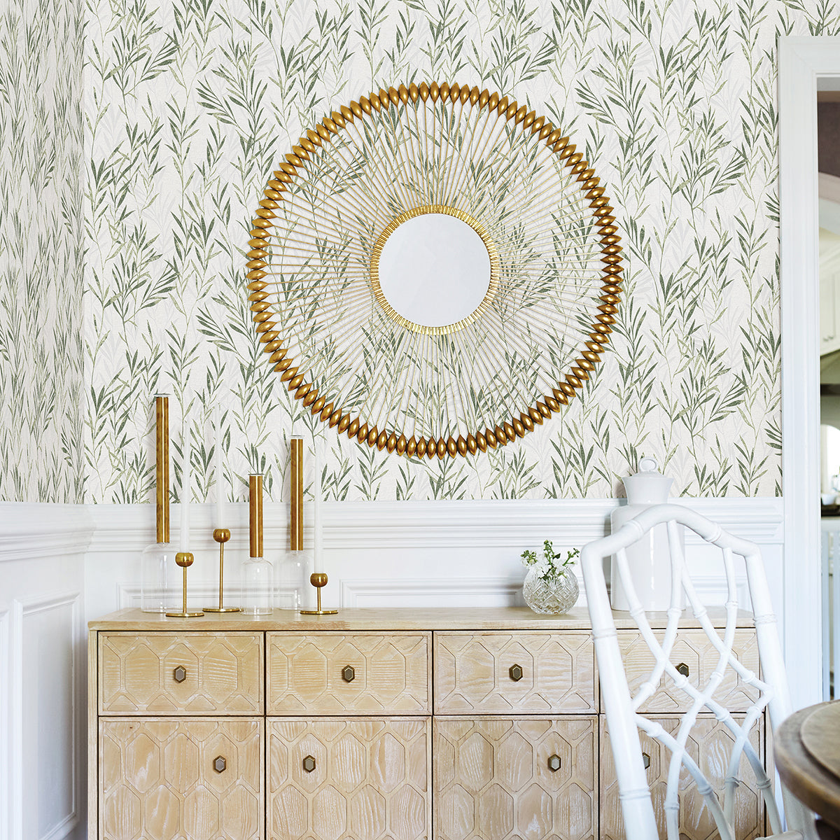 bondi-green-botanical-wallpaper-york-wallcoverings-2979-36712-3 - York Wallcoverings Wallpaper