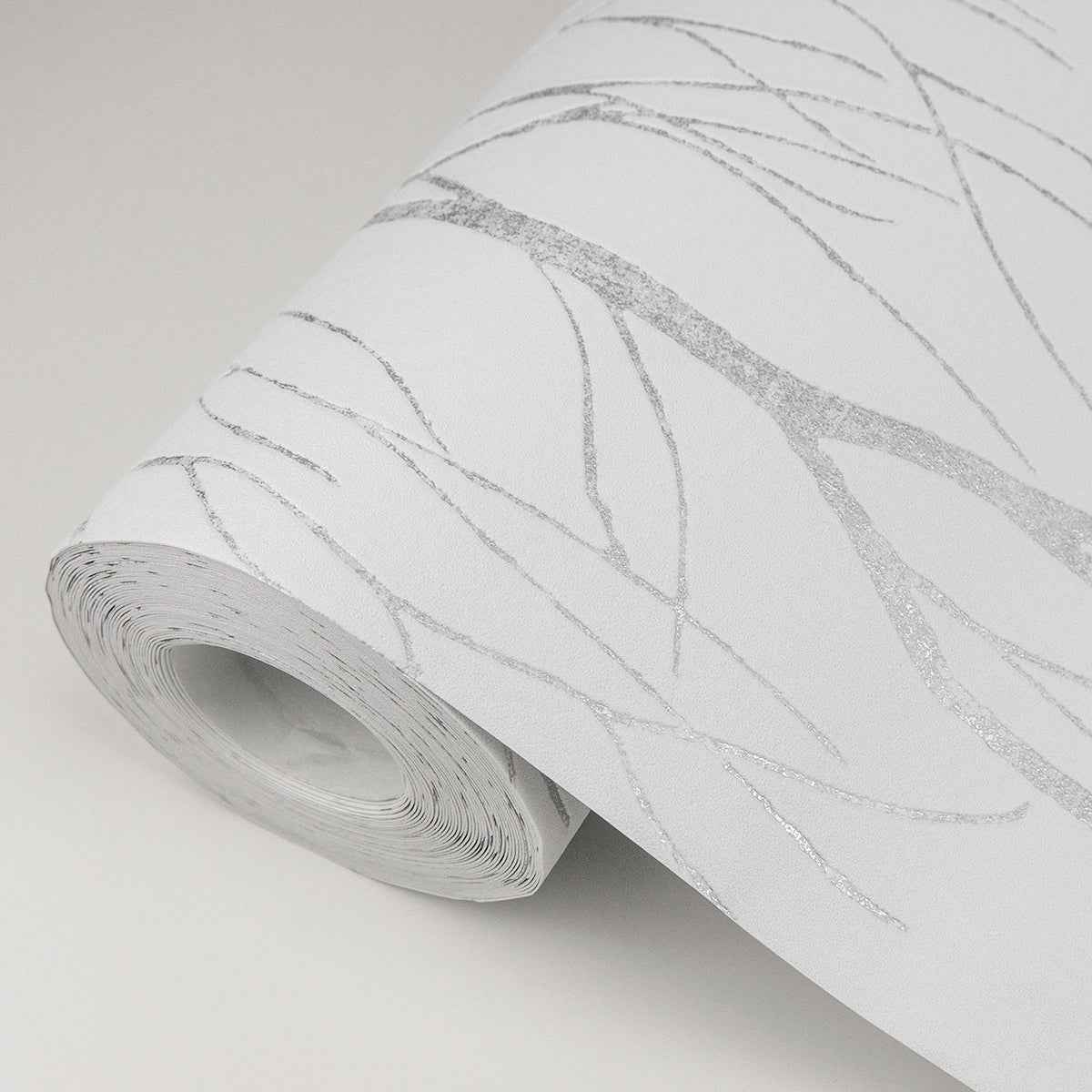 Diani White Metallic Tree Wallpaper - York Wallcoverings - 2979-37260-2 - York Wallcoverings Wallpaper