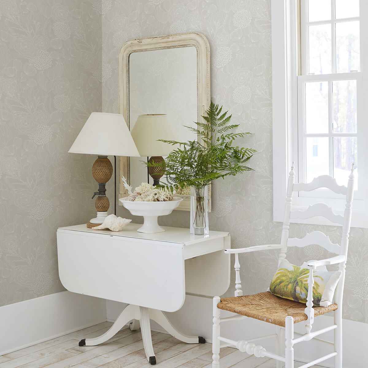 Alannah Bone Bone Botanical Wallpaper - York Wallcoverings - 2903-25858 - York Wallcoverings Wallpaper