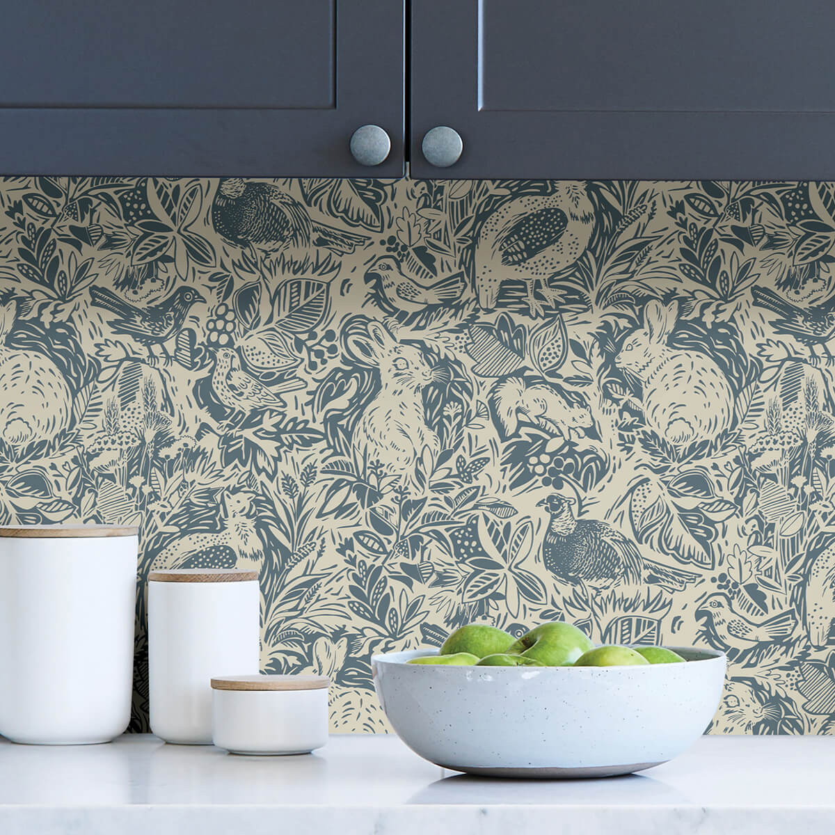 blue-terrene-peel-and-stick-wallpaper-york-wallcoverings-nus3622 - York Wallcoverings Wallpaper