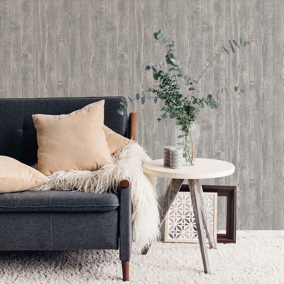 Portland Wood Peel and Stick Wallpaper - York Wallcoverings - NHS3684 - York Wallcoverings Wallpaper