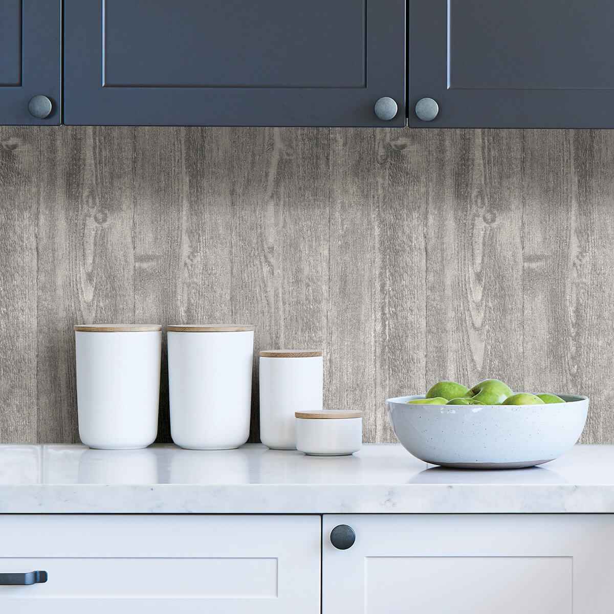 Portland Wood Peel and Stick Wallpaper - York Wallcoverings - NHS3684 - York Wallcoverings Wallpaper