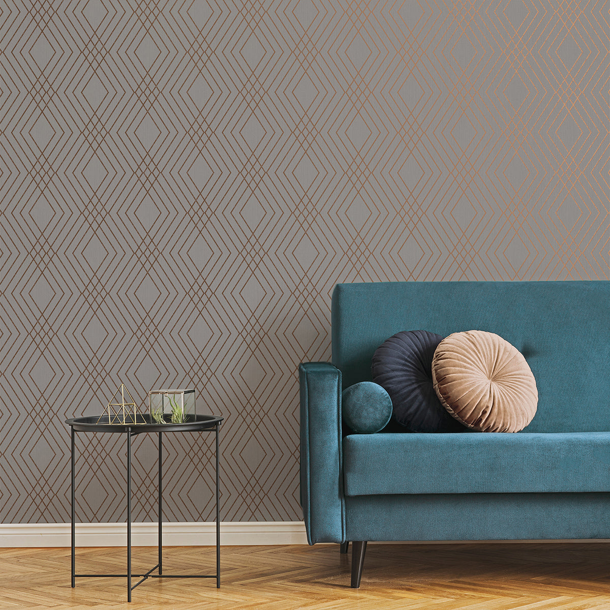 shard-grey-trellis-wallpaper-york-wallcoverings-fd42604 - York Wallpaper Wallpaper