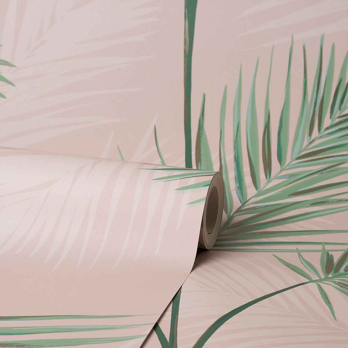South Beach Blush Fronds Wallpaper - York Wallcoverings - FD42680 - York Wallcoverings Wallpaper
