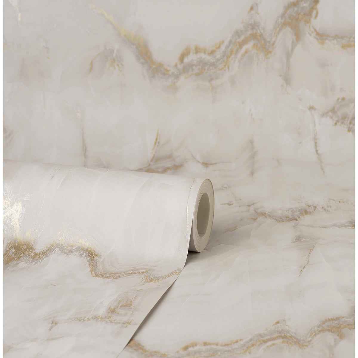 Aura Gold Marble Wallpaper - York Wallcoverings - M1585 - York Wallcoverings Wallpaper