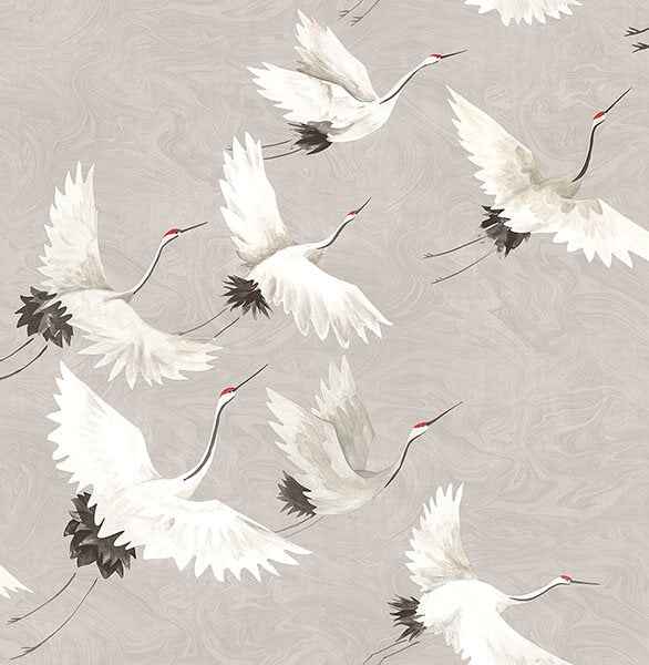 Grey Halcyon Peel and Stick Wallpaper - York Wallcoverings - NUS3678 - York Wallcoverings Wallpaper