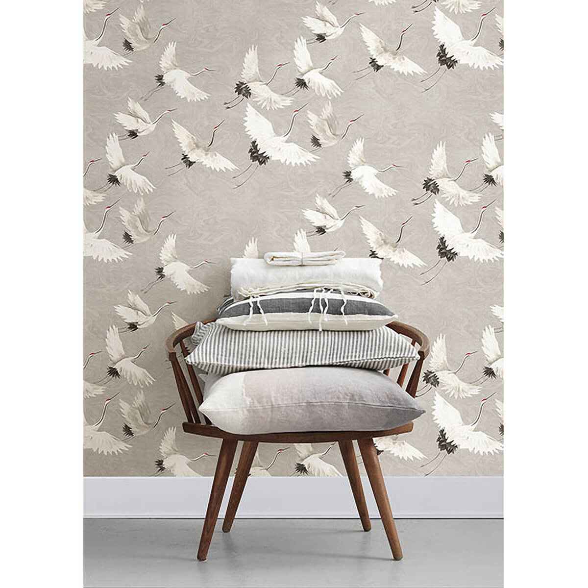 Grey Halcyon Peel and Stick Wallpaper - York Wallcoverings - NUS3678 - York Wallcoverings Wallpaper