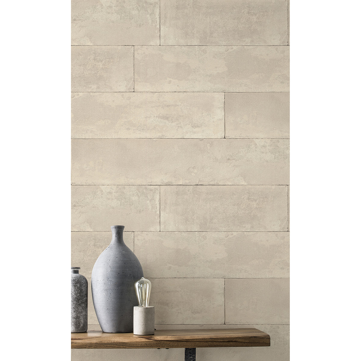 lanier-neutral-stone-plank-wallpaper-york-wallcoverings-4015-426014 - York Wallpaper Wallpaper