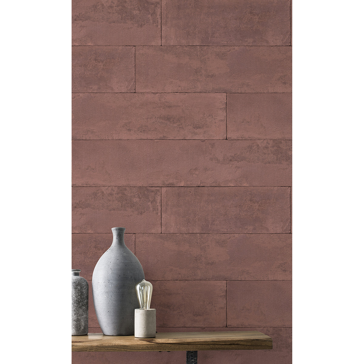 lanier-oxblood-stone-plank-wallpaper-york-wallcoverings-4015-426045 - York Wallcoverings Wallpaper