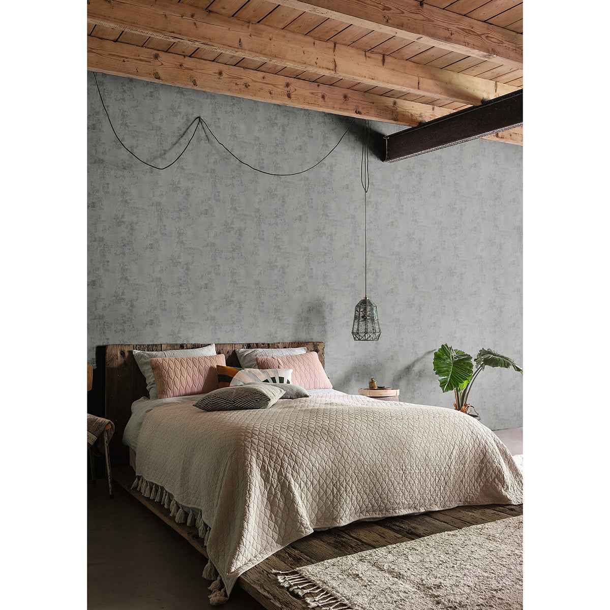 Osborn Charcoal Distressed Texture Wallpaper - York Wallcoverings - 4015-426328 - York Wallcoverings Wallpaper
