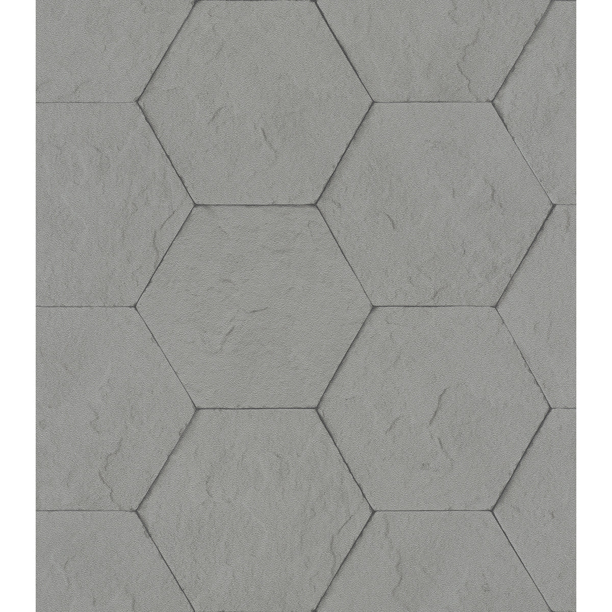 bascom-dark-grey-stone-hexagon-wallpaper-york-wallcoverings-4015-427127 - York Wallcoverings Papel pintado