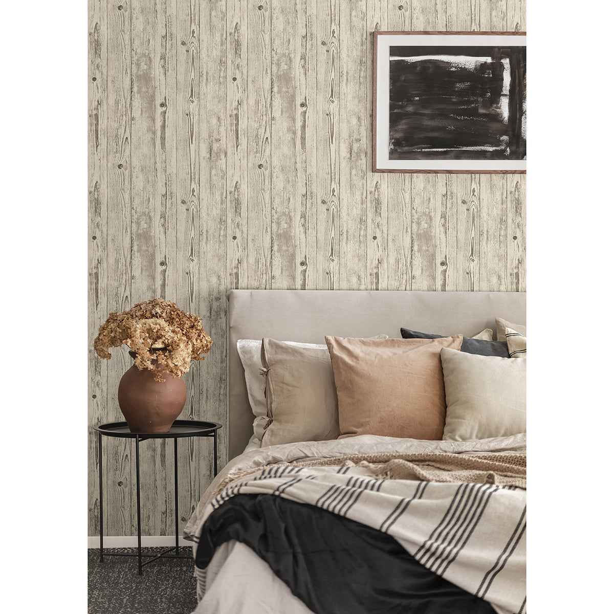 Albright Ivory Weathered Oak Panels Wallpaper - York Wallcoverings - 4015-427318 - York Wallcoverings Wallpaper