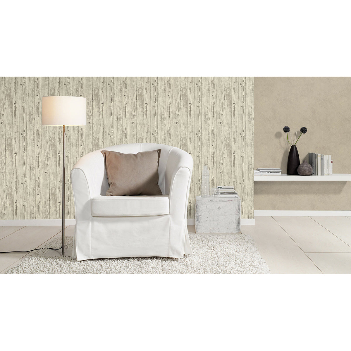 albright-ivory-weathered-oak-panels-wallpaper-york-wallcoverings-4015-427318 - York Wallcoverings Papel pintado