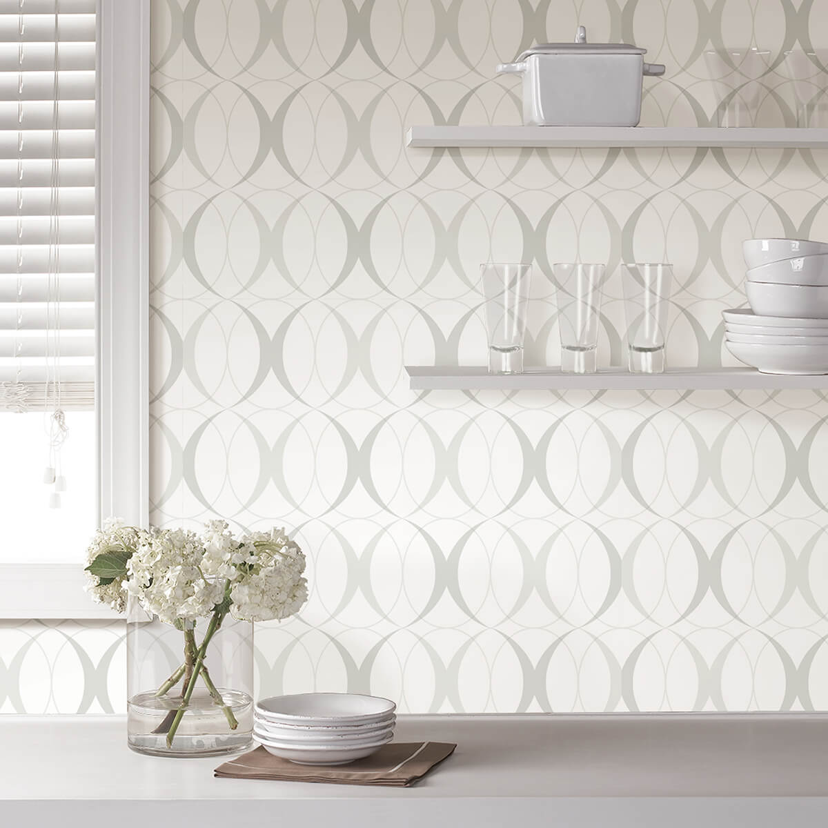 circulate-light-silver-peel-and-stick-wallpaper-york-wallcoverings-nus1704 - York Wallcoverings Wallpaper