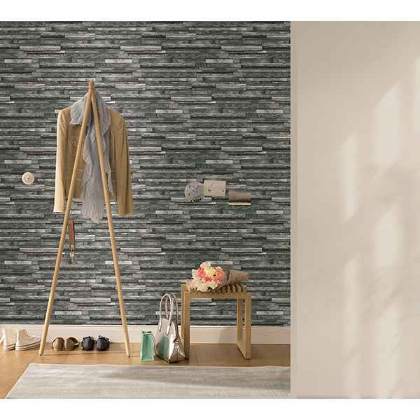 Federico Grey Slate Wallpaper - York Wallcoverings - MG31732 - York Wallcoverings Wallpaper
