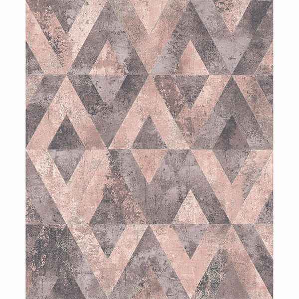 Shikhar Raspberry Geometric Wallpaper - York Wallcoverings - RH535532 - York Wallcoverings Wallpaper