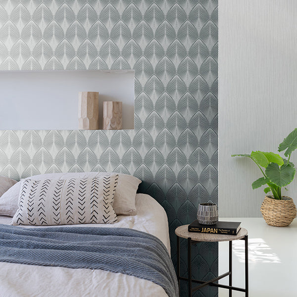 tirsuli-grey-ogee-wallpaper-york-wallcoverings-rh535853 - York Wallcoverings Wallpaper