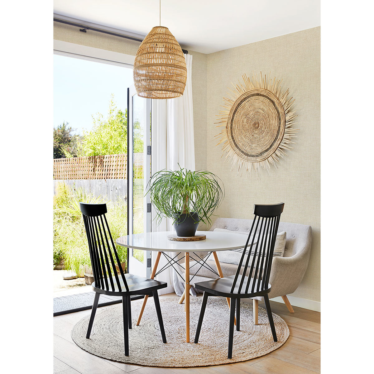 hartman-neutral-faux-grasscloth-wallpaper-york-wallcoverings-2767-01694 - York Wallcoverings Wallpaper