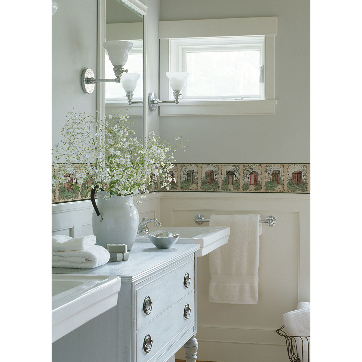 fisher-sage-country-outhouses-wallpaper-york-wallcoverings-ctr50321b - York Wallpaper Wallpaper