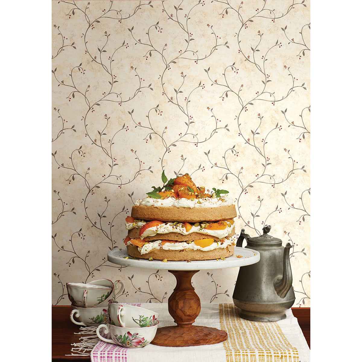 Peyton Green Tin Star Trail Wallpaper - York Wallcoverings - CTR09154 - York Wallcoverings Wallpaper