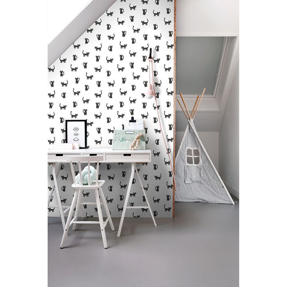 salem-black-kittens-wallpaper-york-wallcoverings-dd138928 - York Wallcoverings Wallpaper