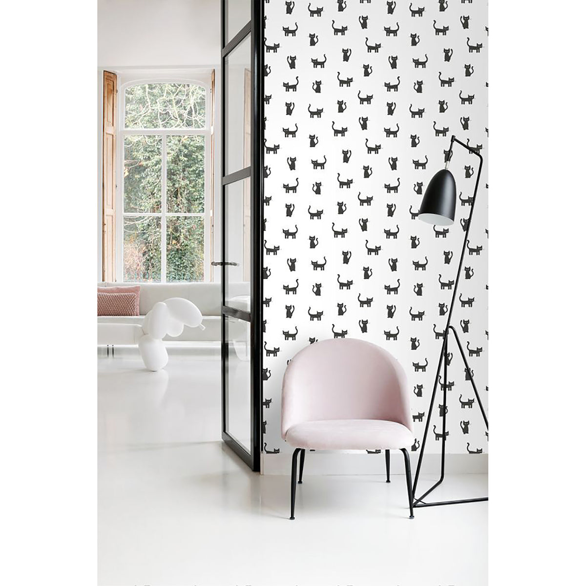 salem-black-kittens-wallpaper-york-wallcoverings-dd138928 - York Wallcoverings Wallpaper
