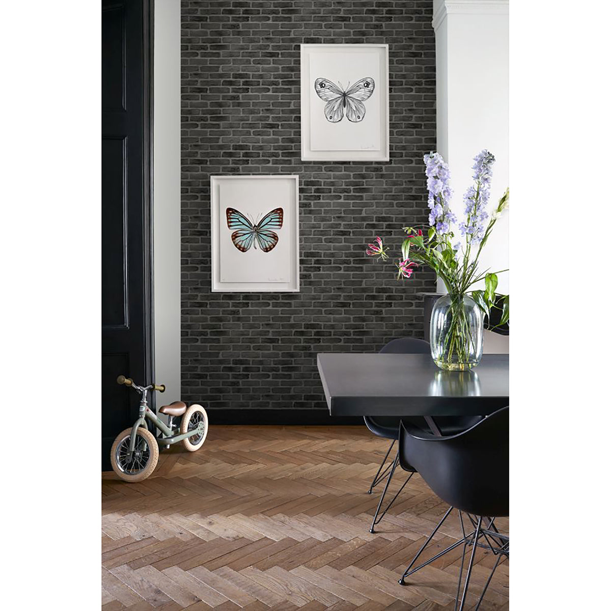 burnham-black-brick-wall-wallpaper-york-wallcoverings-dd139138 - York Wallpaper Wallpaper