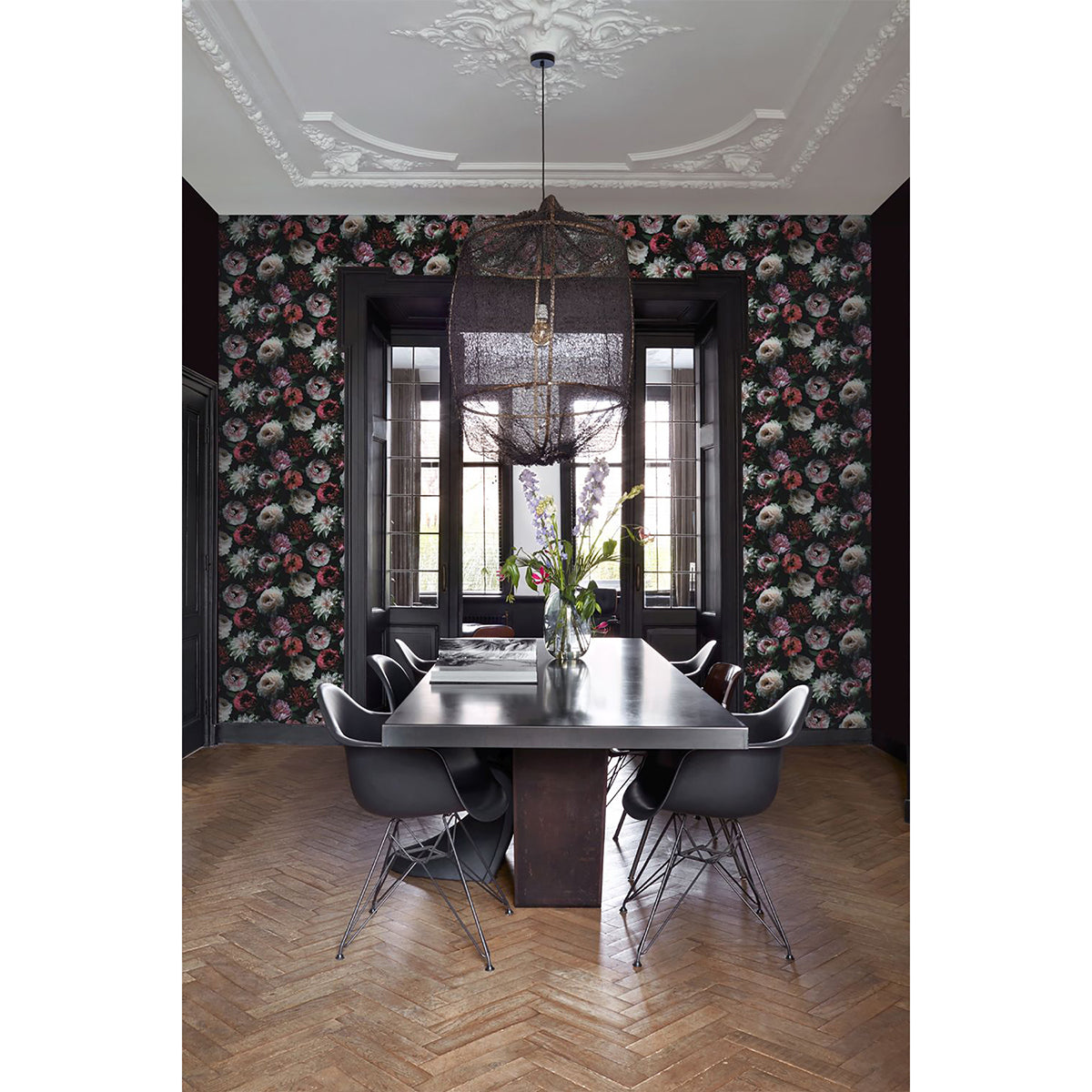 contessa-ruby-flowers-wallpaper-york-wallcoverings-dd139168 - York Wallcoverings Wallpaper