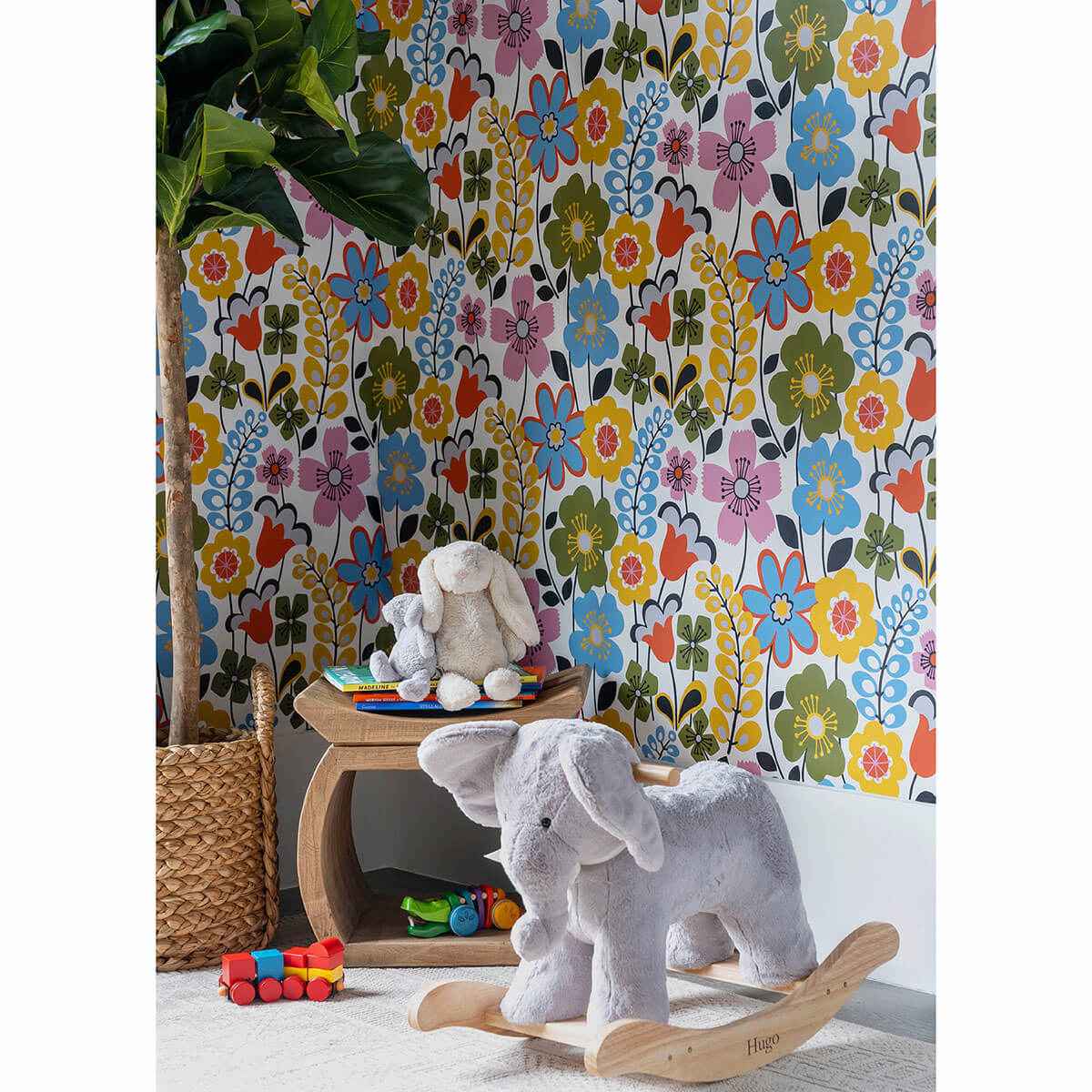 Piper Multicolor Floral Wallpaper - York Wallcoverings - 2903-25825 - York Wallcoverings Wallpaper