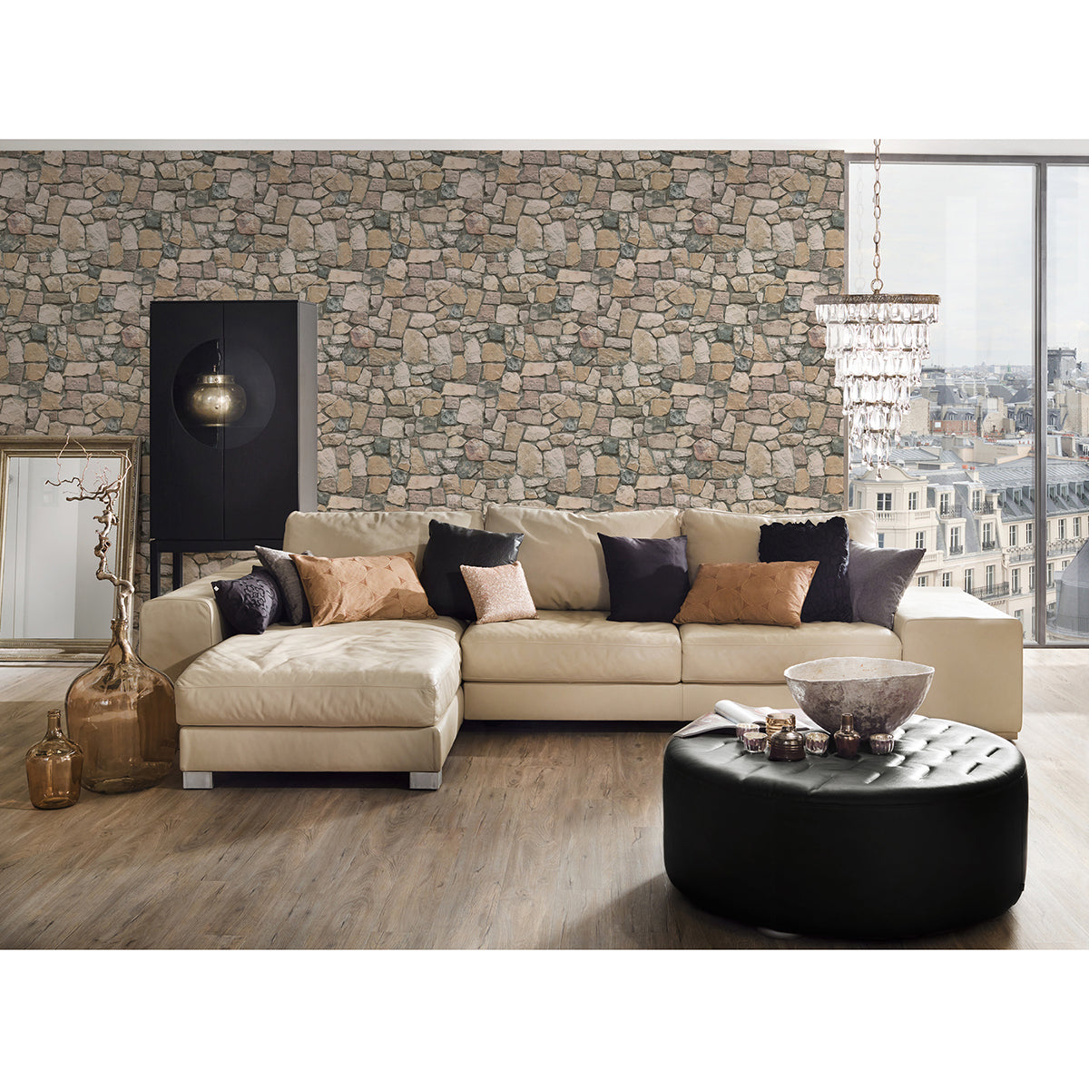 morris-neutral-natural-stone-wallpaper-york-wallcoverings-as692412 - York Wallpaper Wallpaper