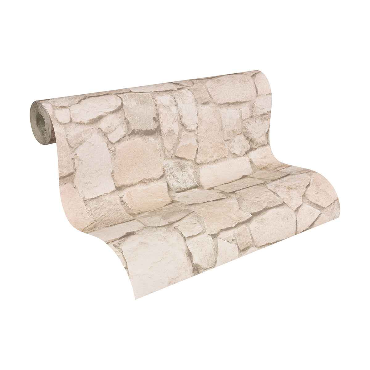 Morris Beige Natural Stone Wallpaper - York Wallcoverings - AS692429 - York Wallcoverings Wallpaper