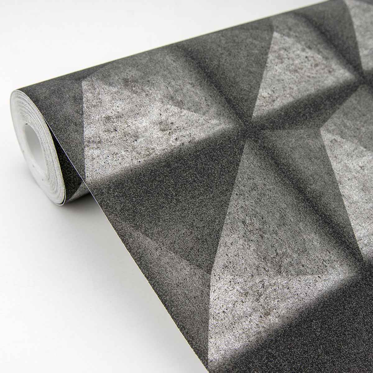 Dax Black 3D Geometric Wallpaper - York Wallcoverings - 4020-78619 - York Wallcoverings Wallpaper