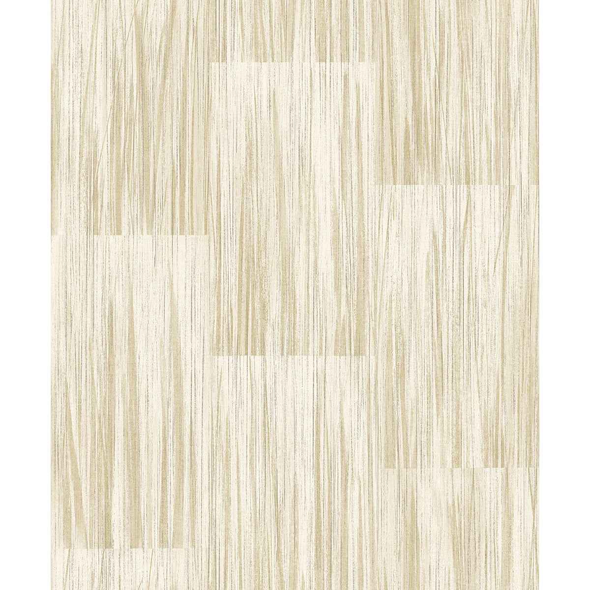 Soren Butter Striated Plank Wallpaper - York Wallcoverings - 4020-85717