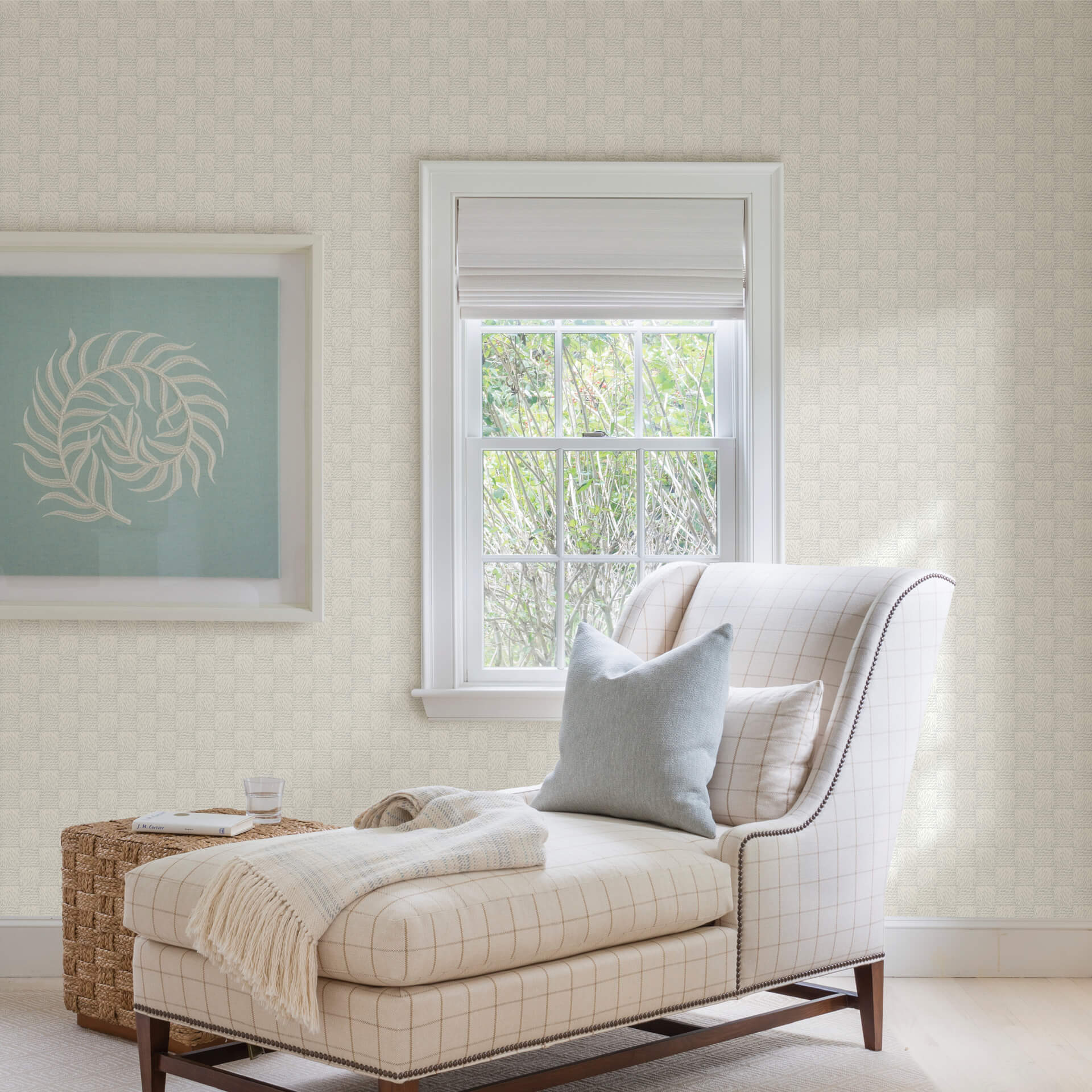 calabash-light-grey-rope-basketweave-wallpaper-york-wallcoverings-2927-80808 - York Wallcoverings Wallpaper