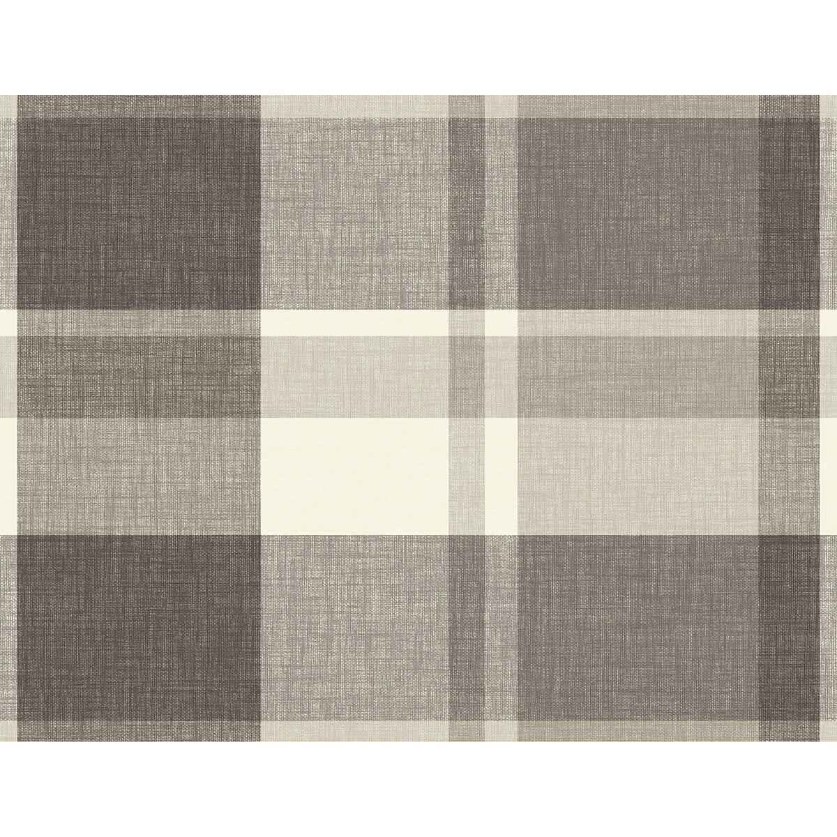 Madaket Charcoal Plaid Wallpaper - York Wallcoverings - 2927-81100 - York Wallcoverings Wallpaper