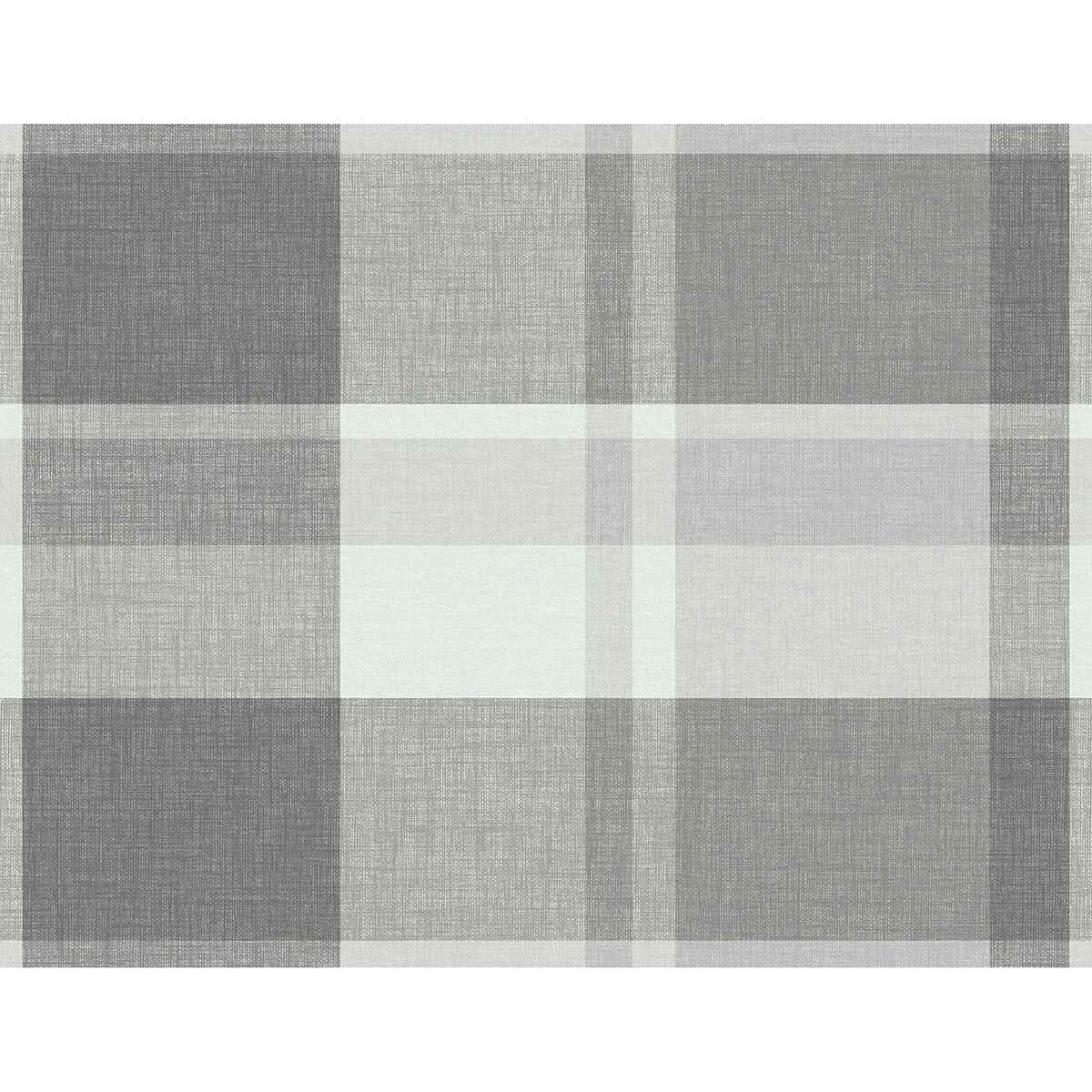 Madaket Dark Grey Plaid Wallpaper - York Wallcoverings - 2927-81108 - York Wallcoverings Wallpaper