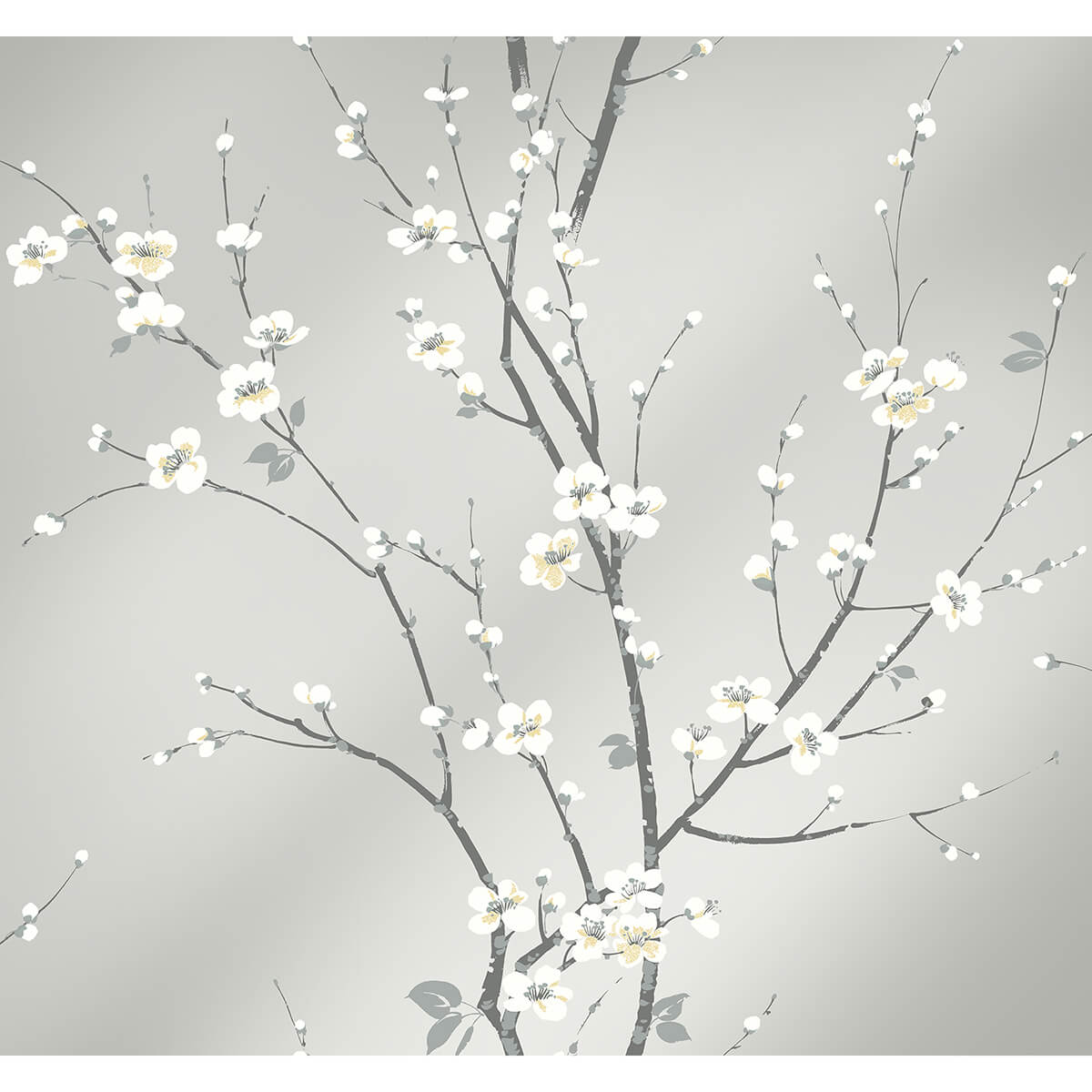 monterey-silver-mist-floral-branch-wallpaper-york-wallcoverings-2927-81808 - York Wallcoverings Wallpaper