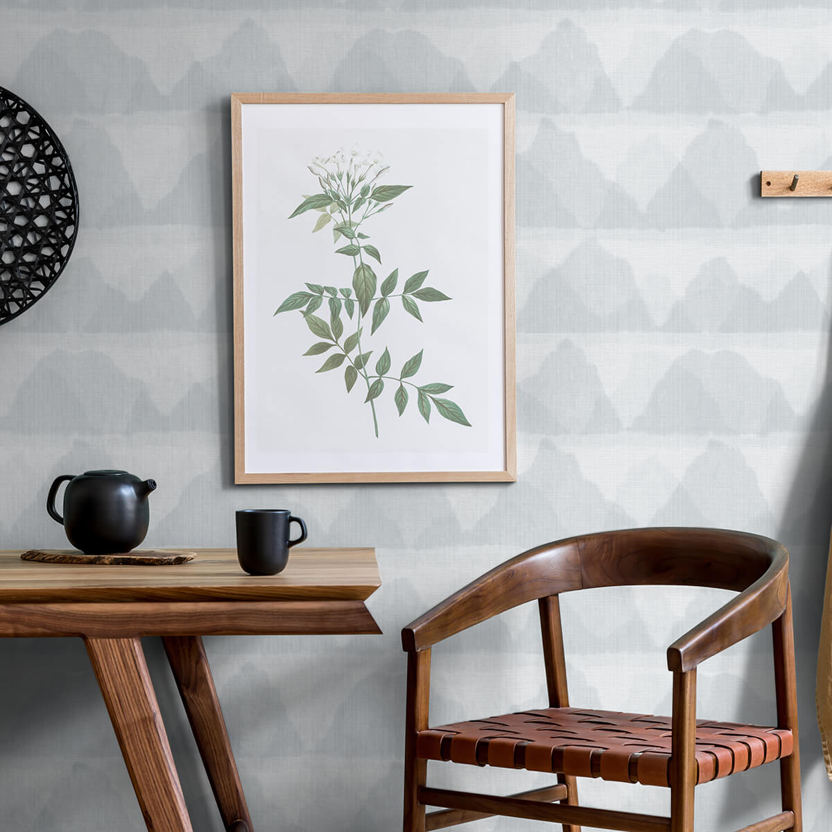 blue-mountain-peak-string-peel-and-stick-wallpaper-york-wallcoverings-nus3952 - York Wallcoverings Wallpaper