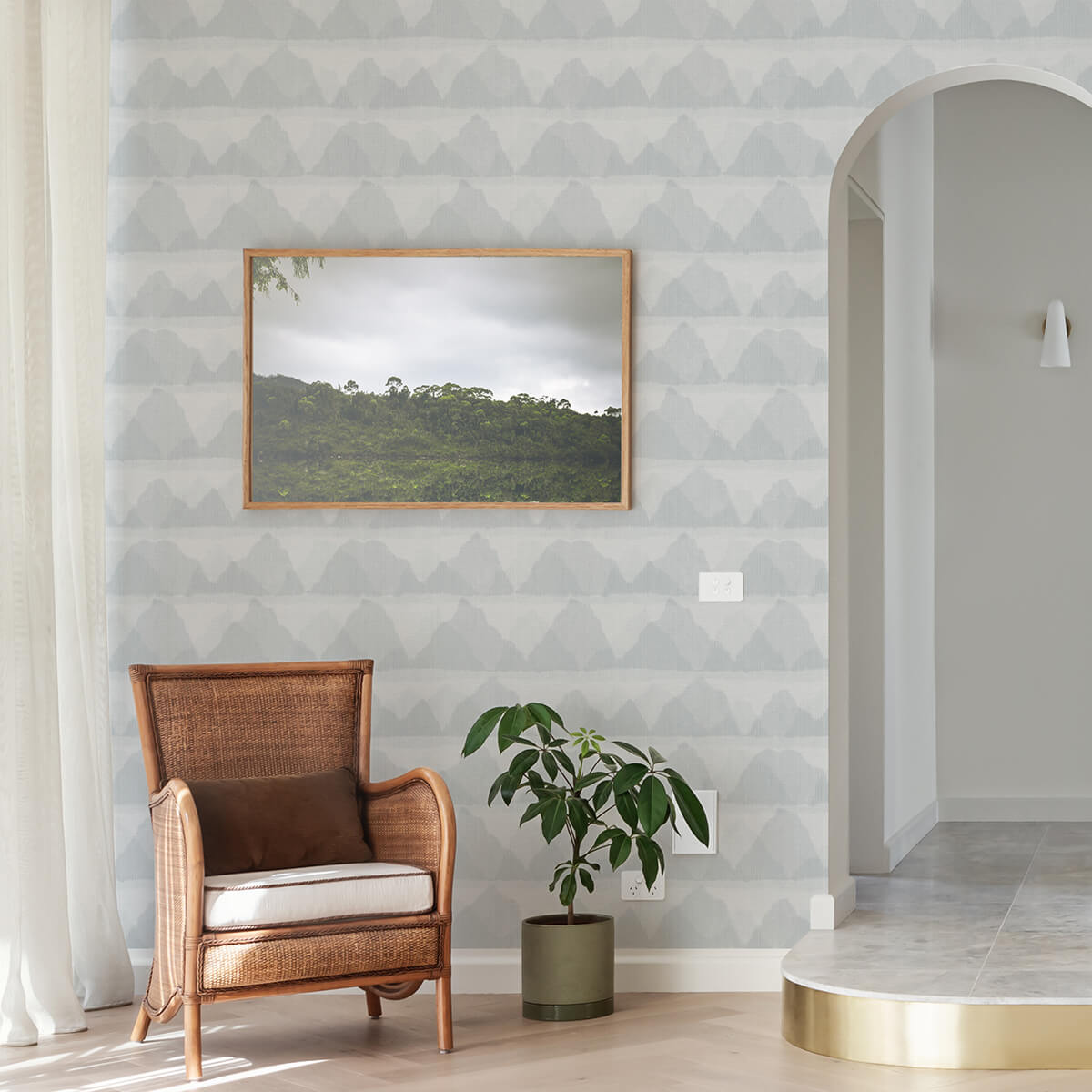 blue-mountain-peak-string-peel-and-stick-wallpaper-york-wallcoverings-nus3952 - York Wallcoverings Wallpaper