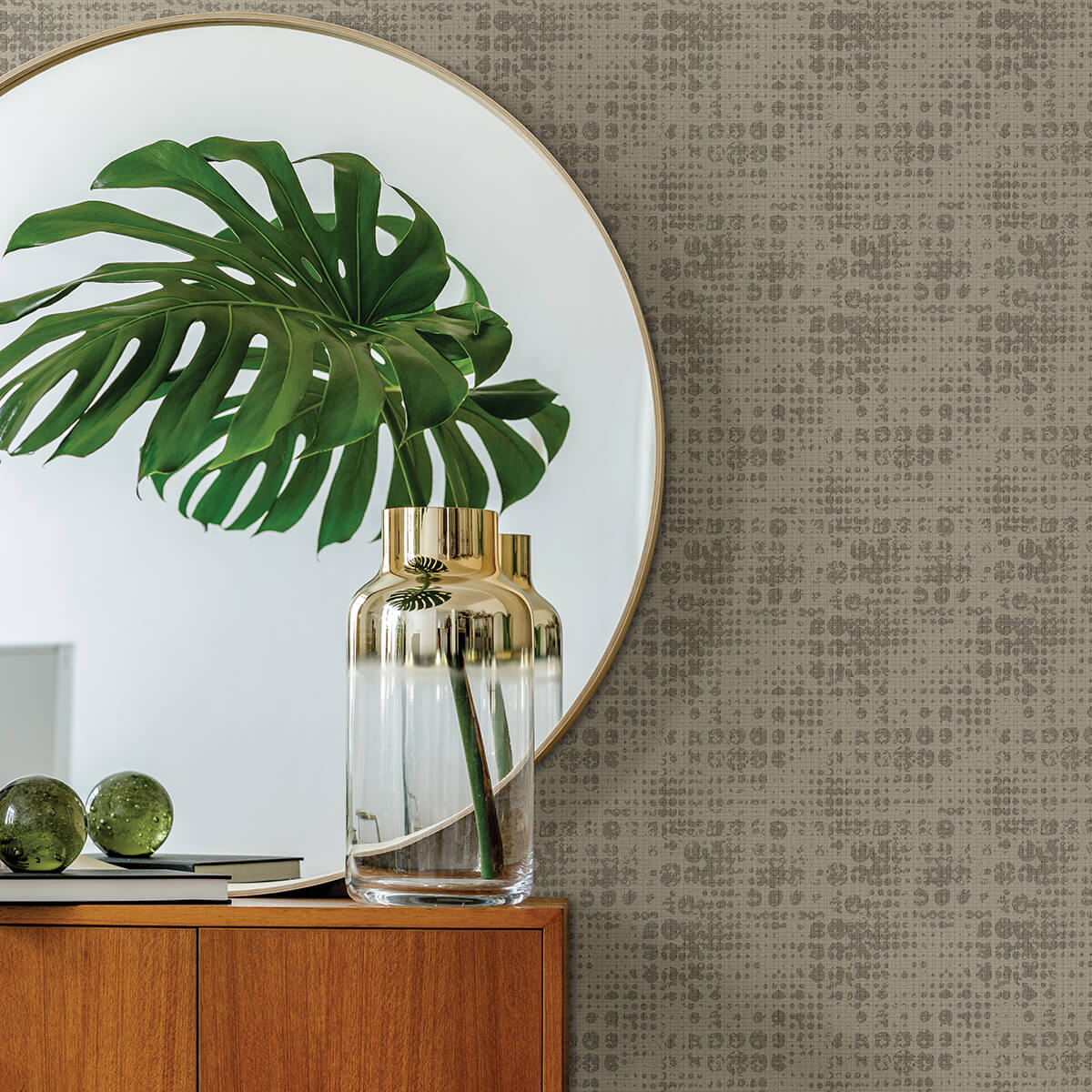 celeste-gold-geometric-wallpaper-york-wallcoverings-4019-86410 - York Wallcoverings Papel pintado