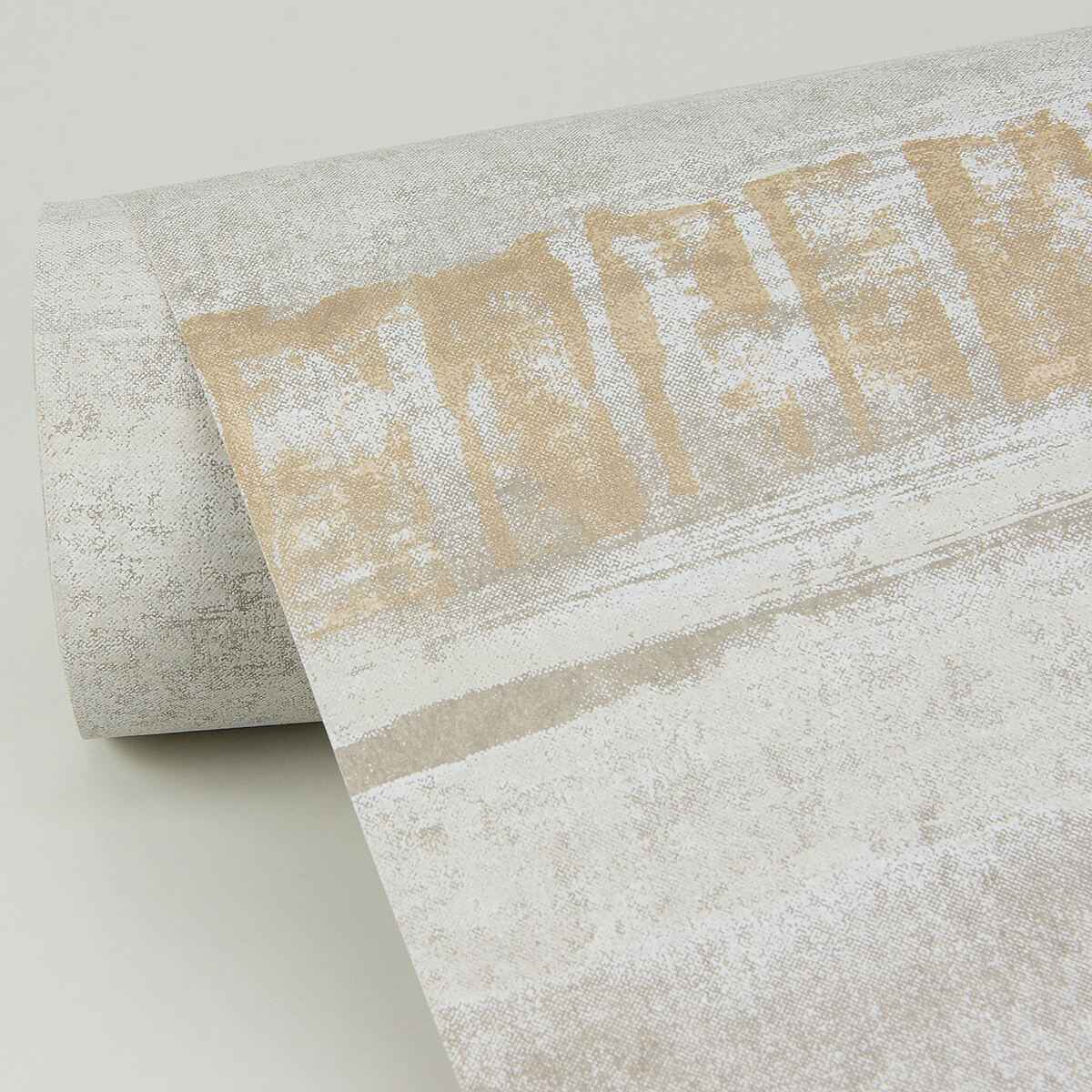 Rakasa Gold Distressed Stripe Wallpaper - York Wallcoverings - 4019-86416 - York Wallcoverings Wallpaper