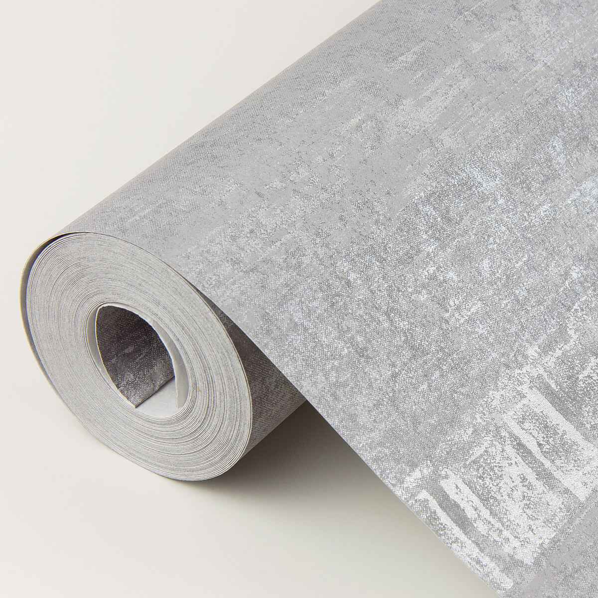 Rakasa Pewter Distressed Stripe Wallpaper - York Wallcoverings - 4019-86418 - York Wallcoverings Wallpaper